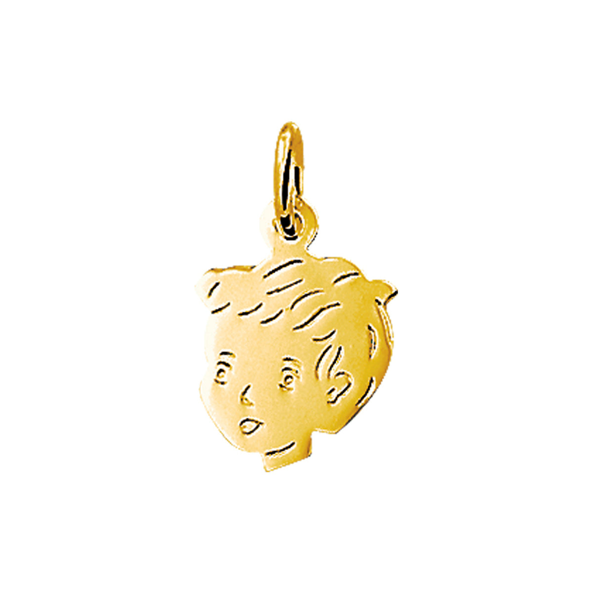 Anhänger Junge 15 x 11 mm 14K Gelbgold