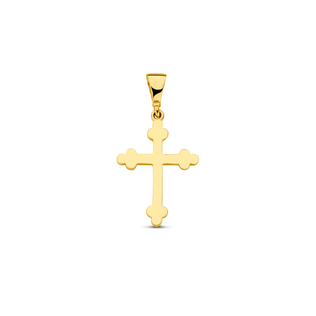 Anhänger Kreuz 14K Gelbgold