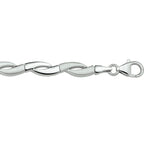 Armband poly/matt 6 mm 19 cm Silber rhodiniert