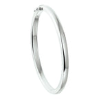 bangle scharnier massief 6 mm zilver gerhodineerd