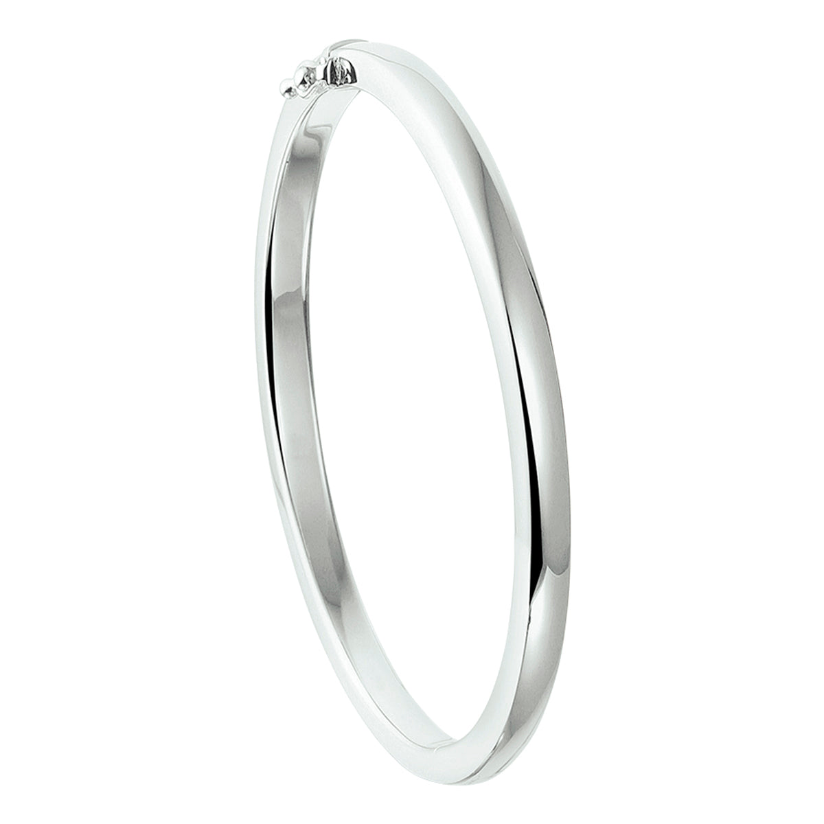 Armreifenscharnier massiv 6 mm Silber rhodiniert