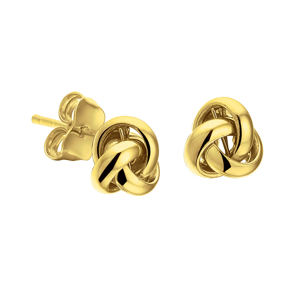 Ohrstecker Knopf 14K Gelbgold