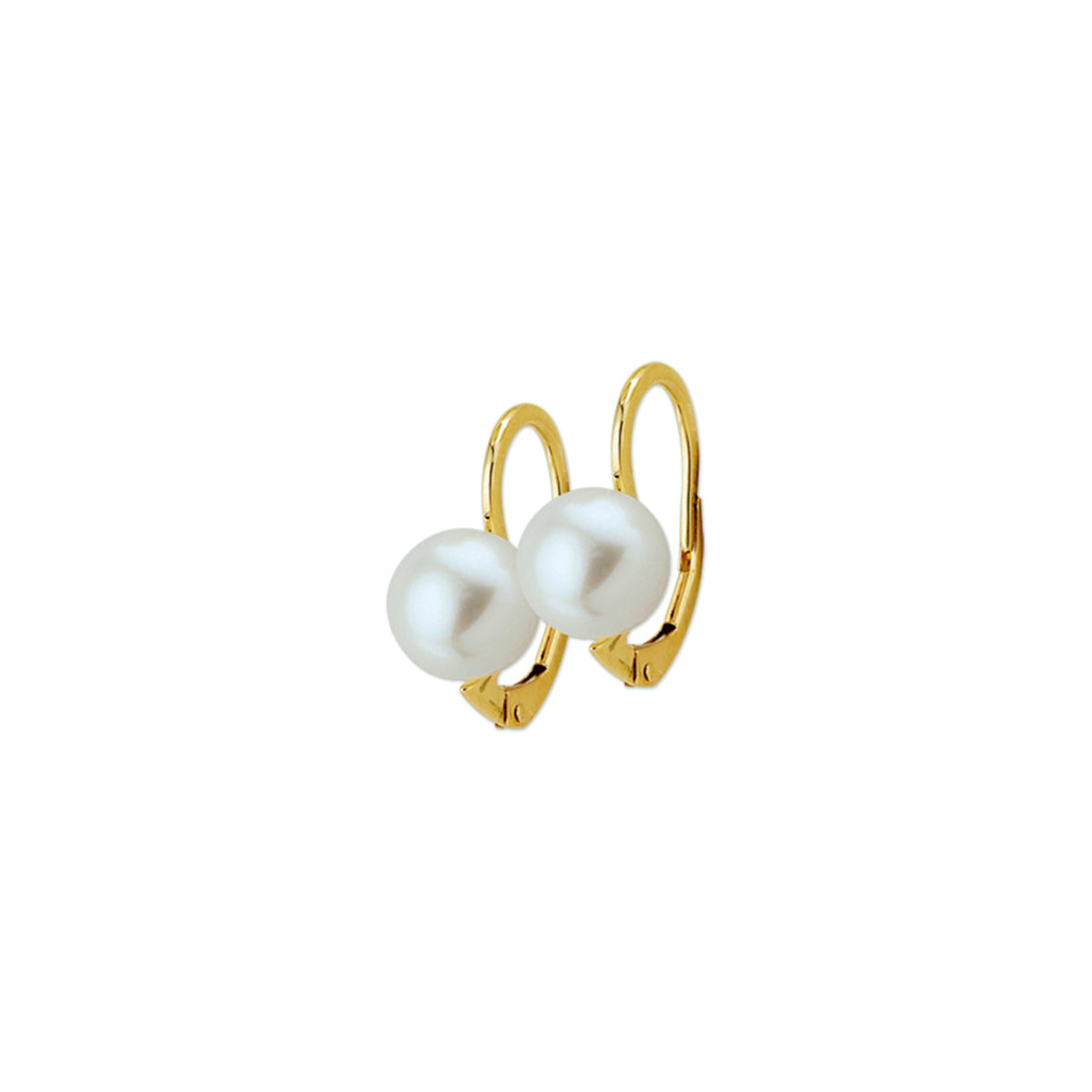 oorhangers parel brisur haak 14K geelgoud