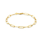 Armband 4,2 mm 19 cm massiv Silgold (Gelb mit Silberkern)