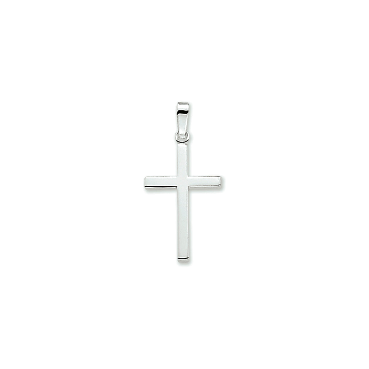 Anhänger Kreuz Silber rhodiniert