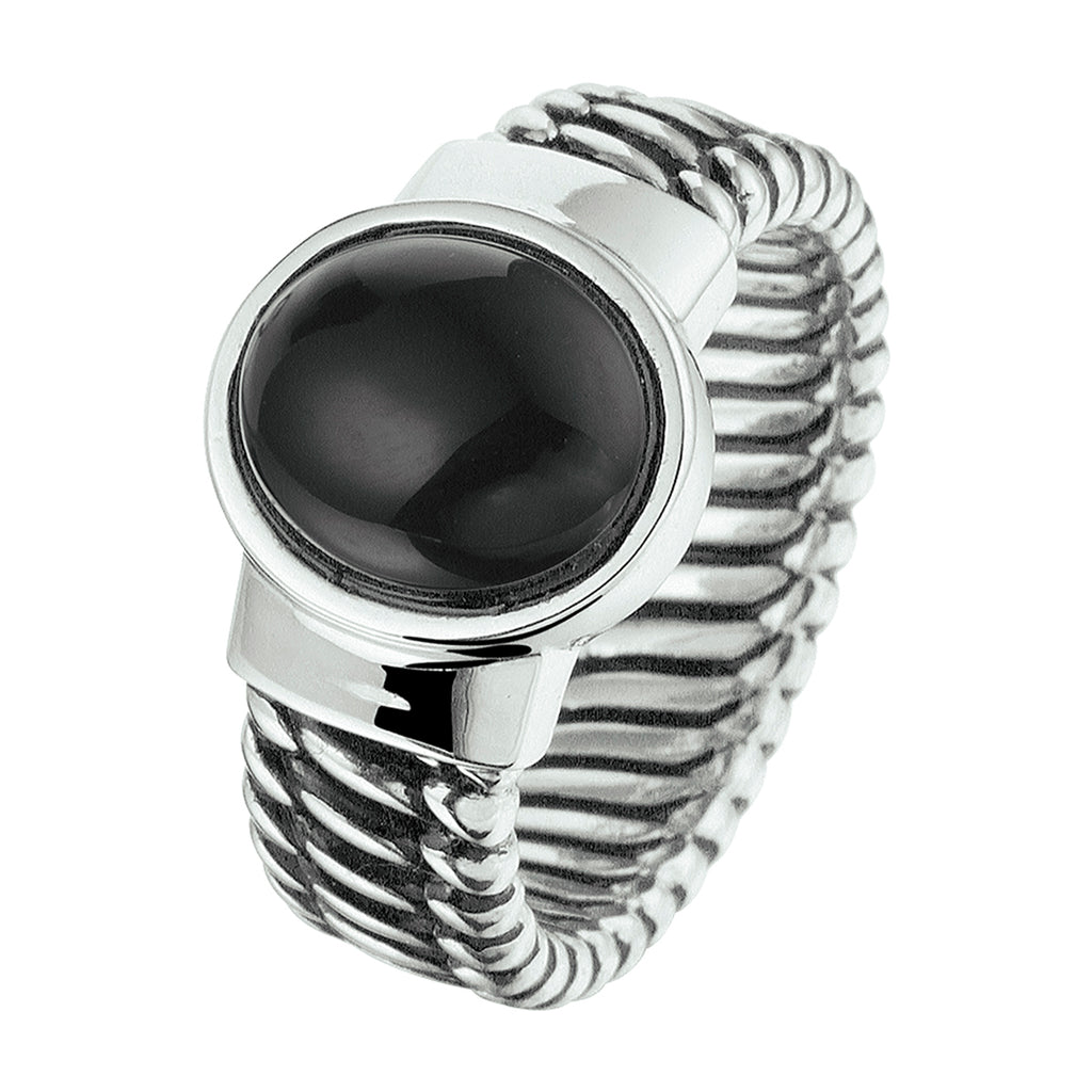 Ring Oxi und Onyxsilber oxidiert