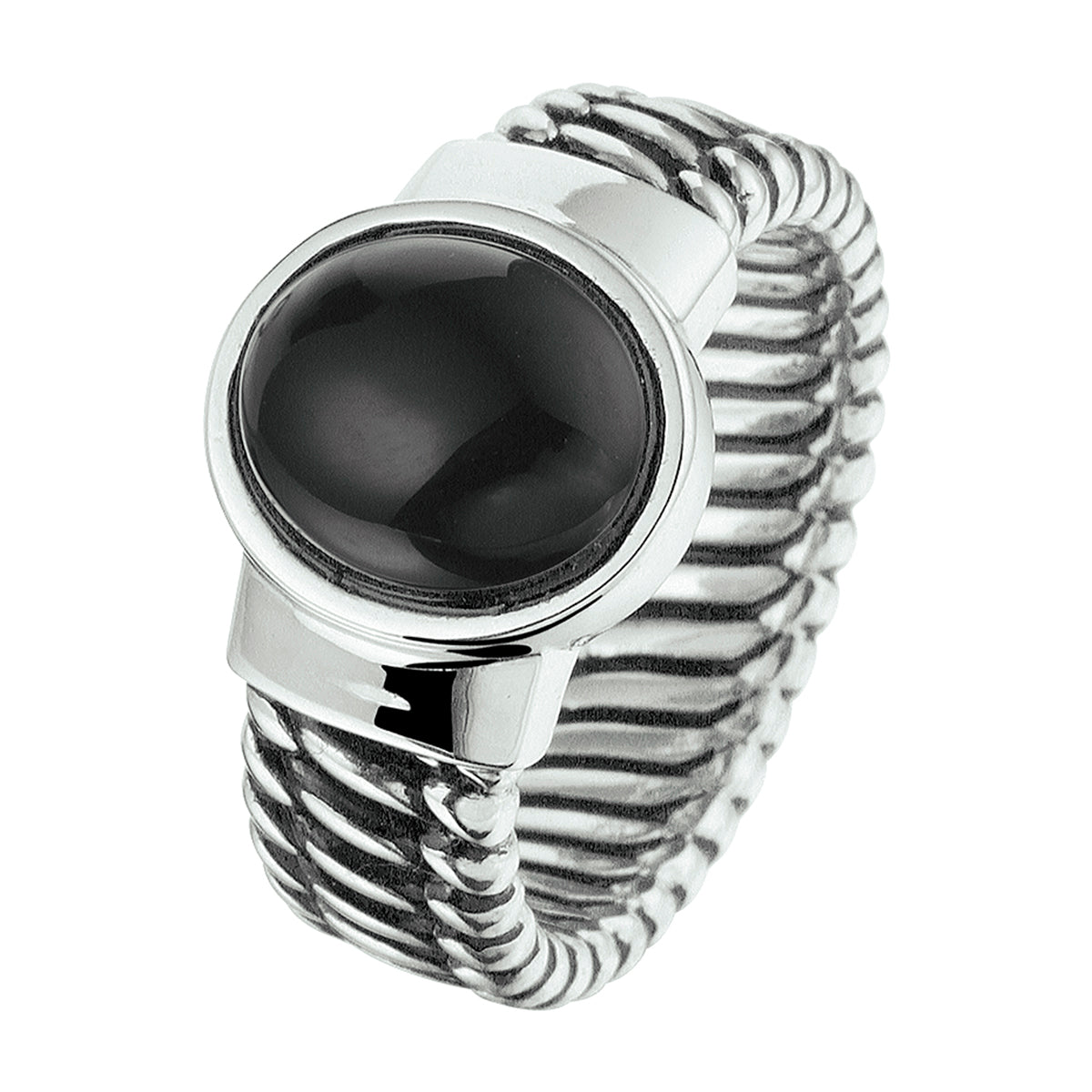 Ring Oxi und Onyxsilber oxidiert