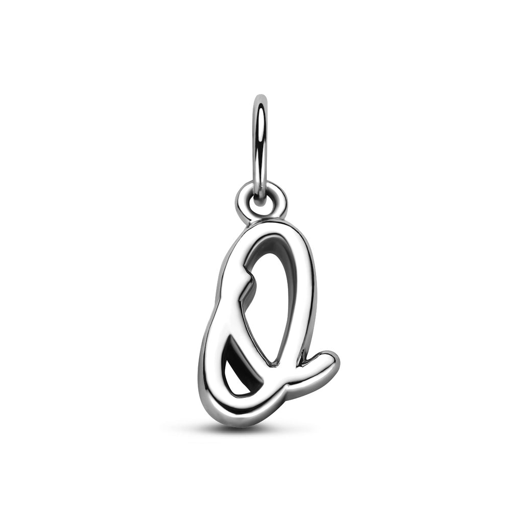hanger letter zilver gerhodineerd