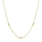 9k collier 41 - 43 - 45 cm 9K geel