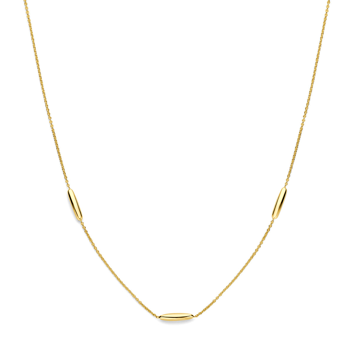 9k collier 41 - 43 - 45 cm 9K geel