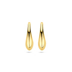 Ohrringe Tropfen französische Haken 16,5 mm 14K Gelbgold