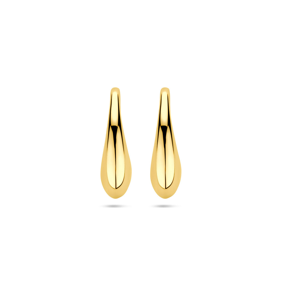 Ohrringe Tropfen französische Haken 16,5 mm 14K Gelbgold