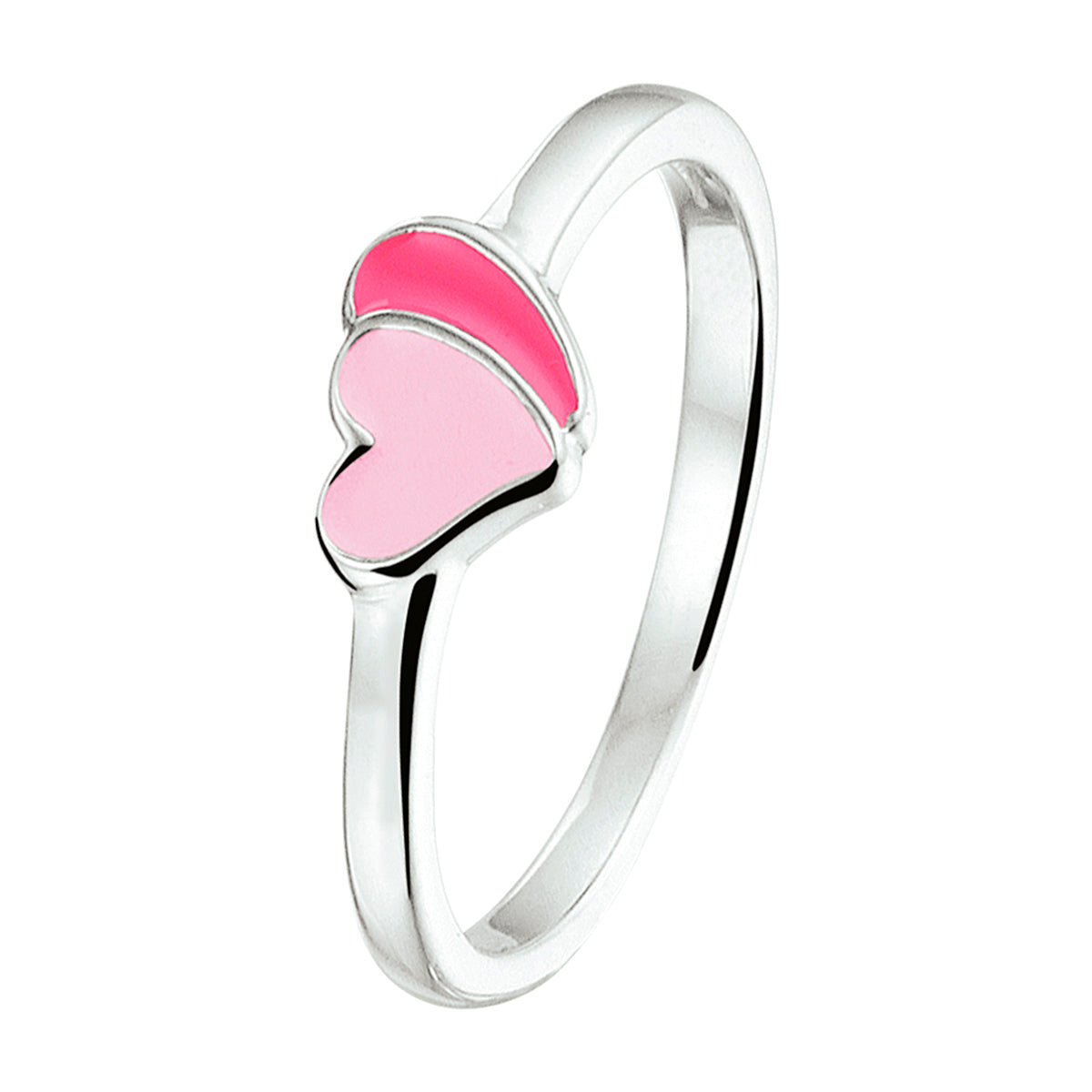 Ring Herzen Silber rhodiniert