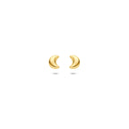 9k oorknoppen maan 4 mm 9K geel