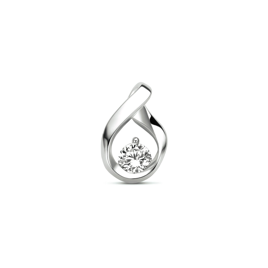 hanger zirkonia zilver gerhodineerd