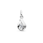 hanger zirkonia poli/mat zilver gerhodineerd