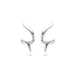 oorknoppen gedraaid 18 mm zilver gerhodineerd