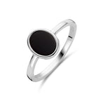 Ring Onyx Silber rhodiniert