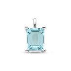 hanger sky blue topaas 14,5 mm zilver gerhodineerd