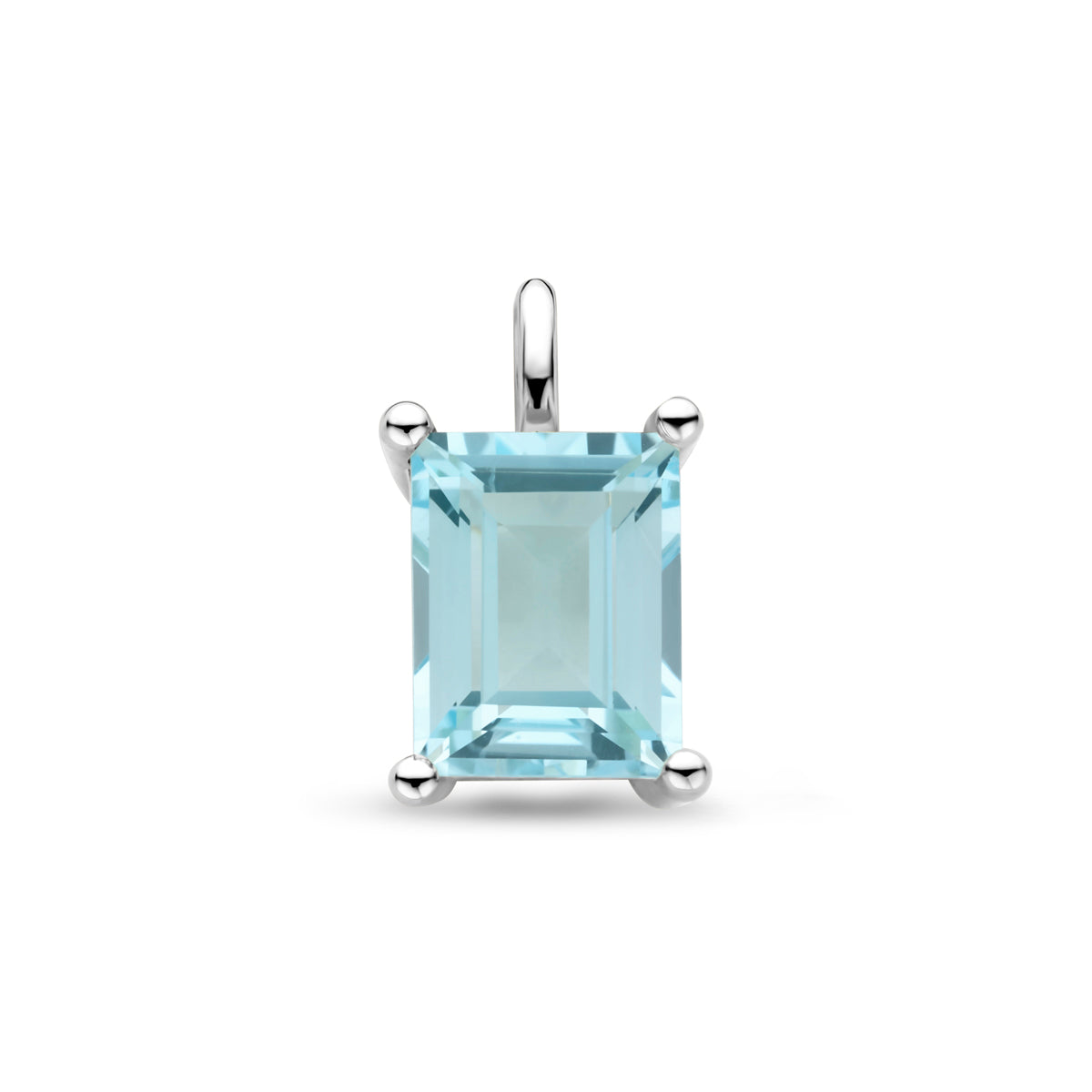 hanger sky blue topaas 14,5 mm zilver gerhodineerd