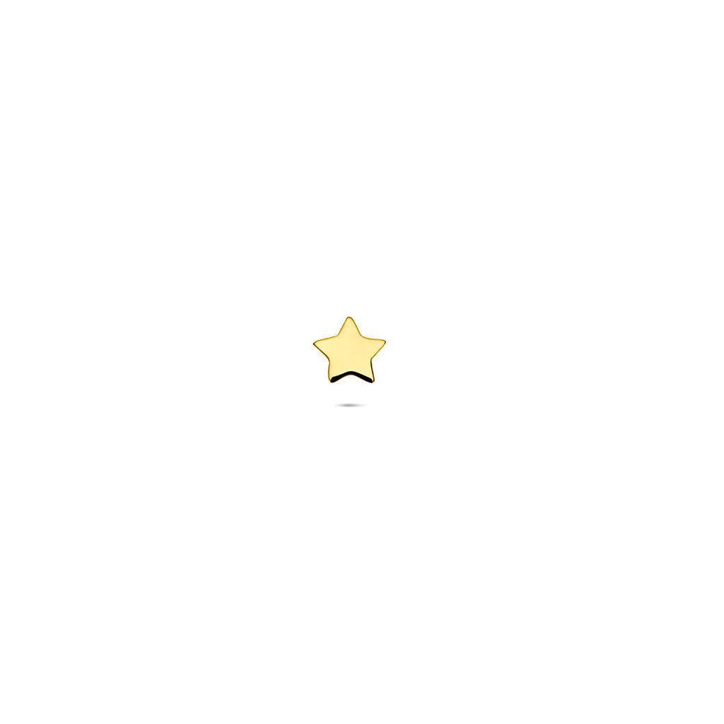 Flat Back Piercing Stern 3,5 mm 14K Gelbgold