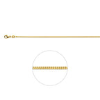 9k gourmette 1,6 mm 9K geel