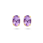 Ohrstecker Amethyst 14K Gelbgold