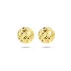 oorknoppen gediamanteerd 14K geelgoud