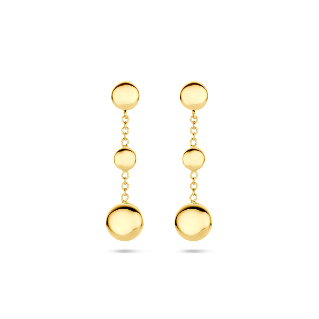 oorhangers 24 mm 14K geelgoud