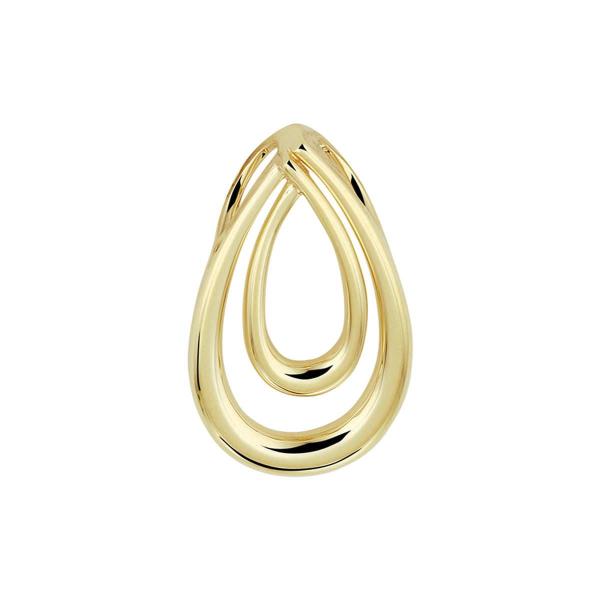 hanger druppel 14K geelgoud - druppel/komma/pegel