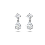 Ohrhänger Zirkonia 18,5 mm Silber rhodiniert