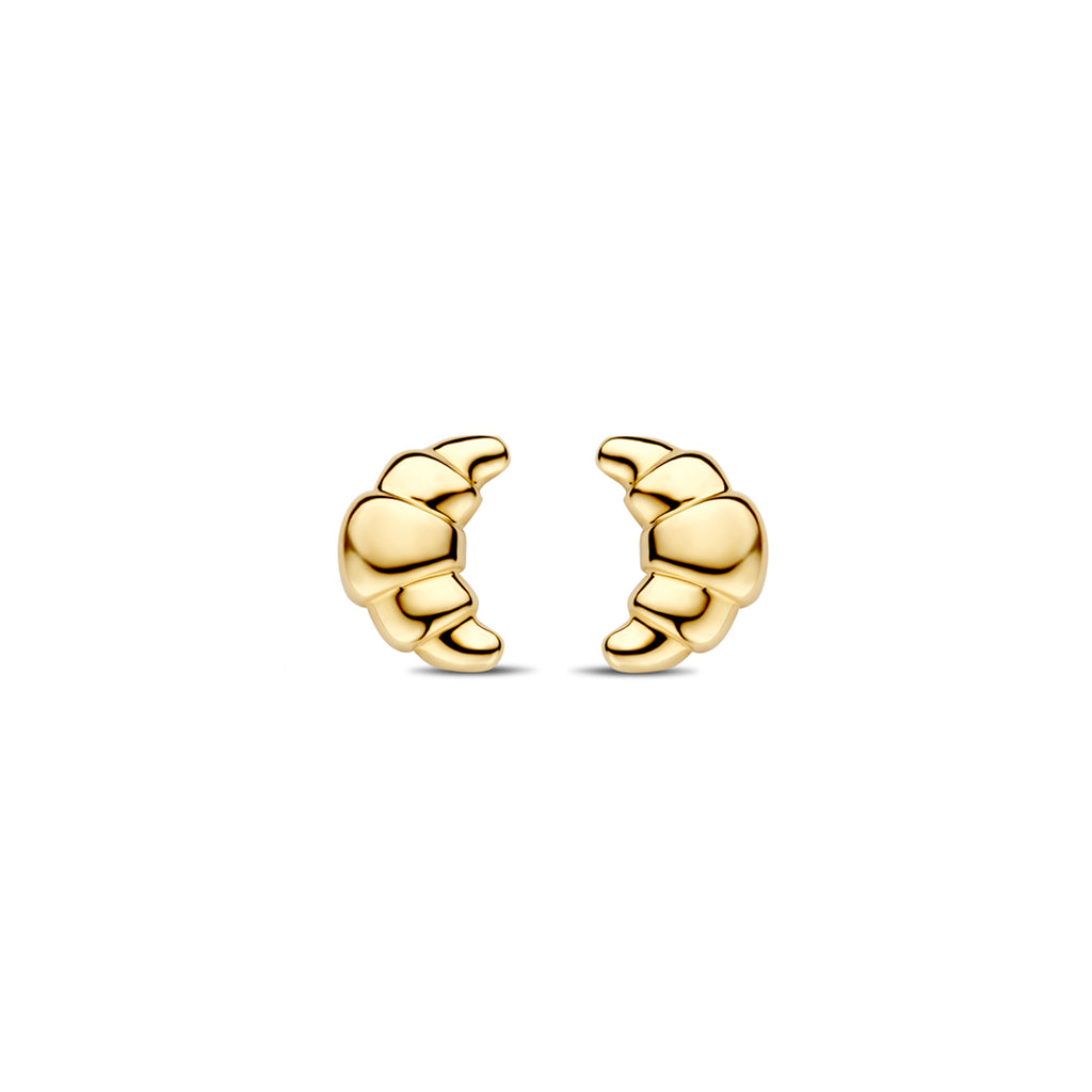 Ohrstecker Croissant 8,5 mm 14K Gelbgold