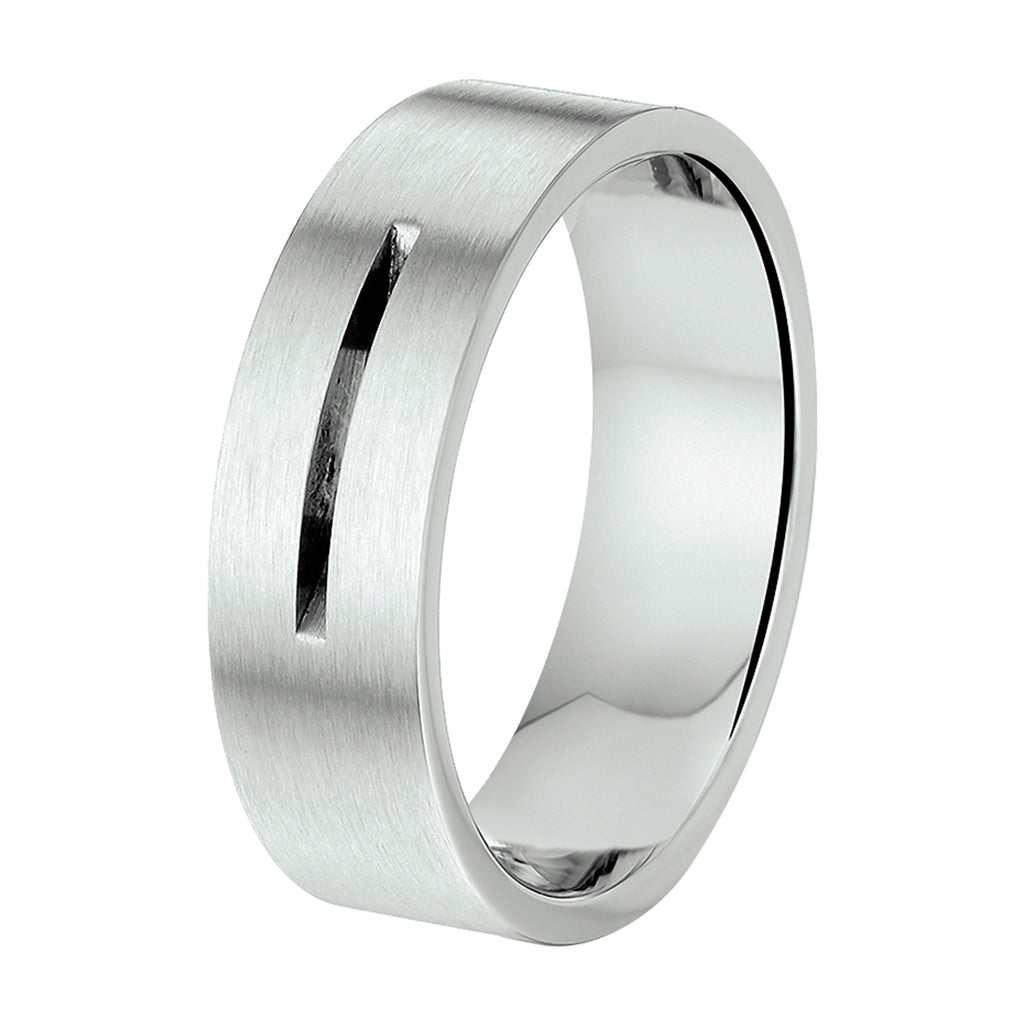 ring 7 mm zonder cz edelstaal