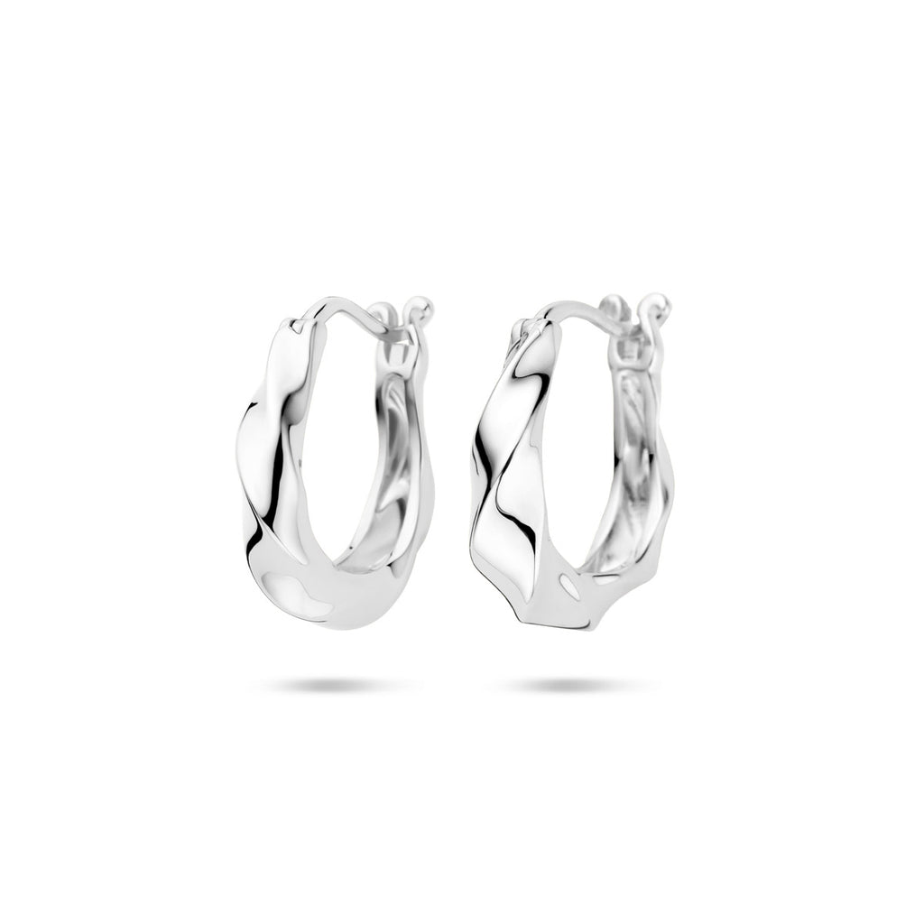 oorringen 19 mm zilver gerhodineerd
