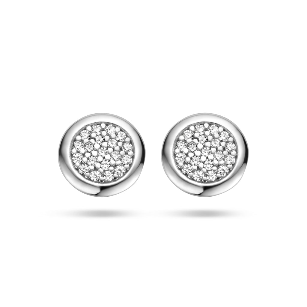 Ohrstecker Zirkonia Silber rhodiniert