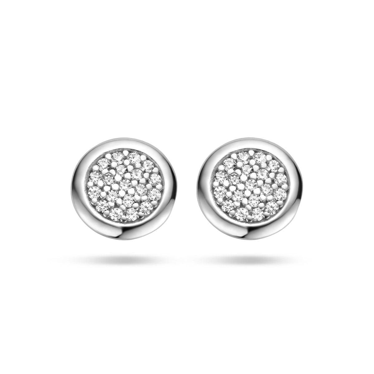 Ohrstecker Zirkonia Silber rhodiniert