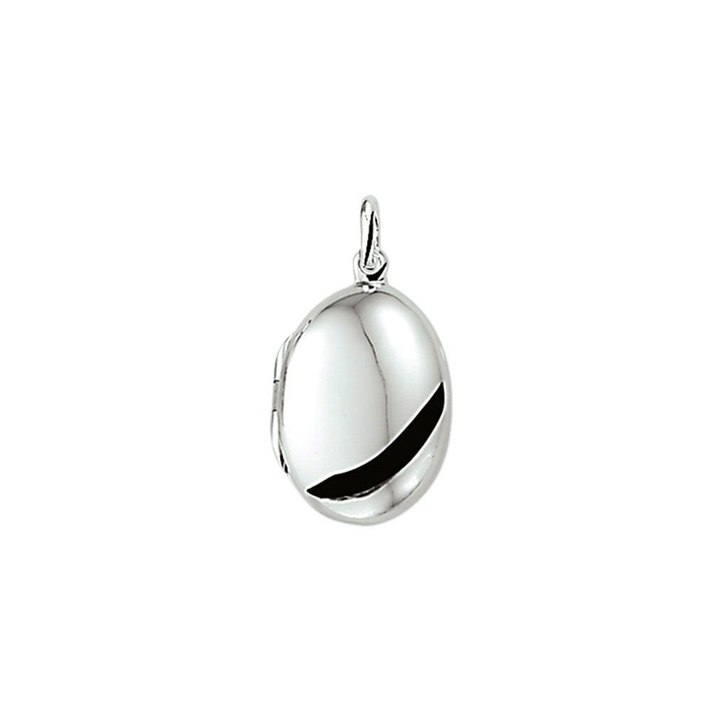 medaillon 21 mm zilver gerhodineerd