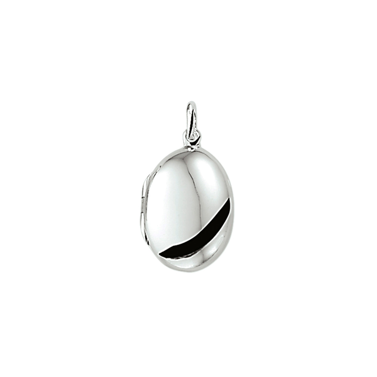 medaillon 21 mm zilver gerhodineerd
