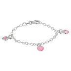 Armband Herz 13 cm Silber rhodiniert