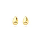 Ohrstecker Tropfen 8 mm 14K Gelbgold