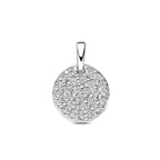 hanger zirkonia 10,5 mm zilver gerhodineerd