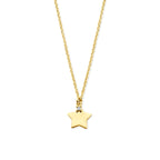 Halskette Stern Zirkonia 40 - 42 - 44 cm 14K Gelbgold
