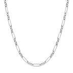 Halskette 6 mm 50 cm rhodiniert Silber
