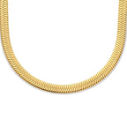 Halskette Schlange flach 6,3 mm 42 cm ionenplattierter Edelstahl