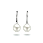 oorhangers franse haak parel zilver gerhodineerd