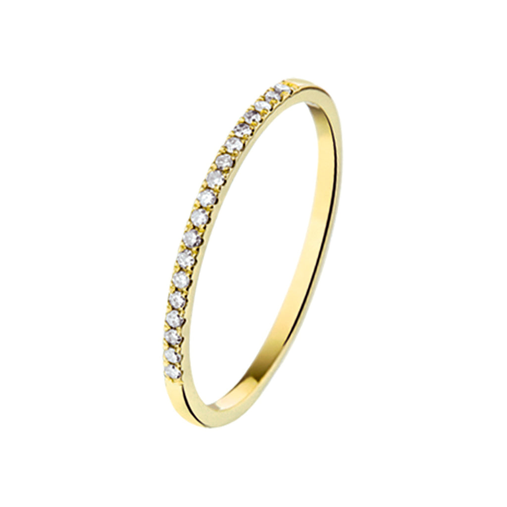 Ring Diamant 0,09 ct h si 14K Gelbgold
