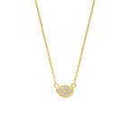 collier diamant 0.07ct h si 41 - 43 - 45 cm 14K geelgoud