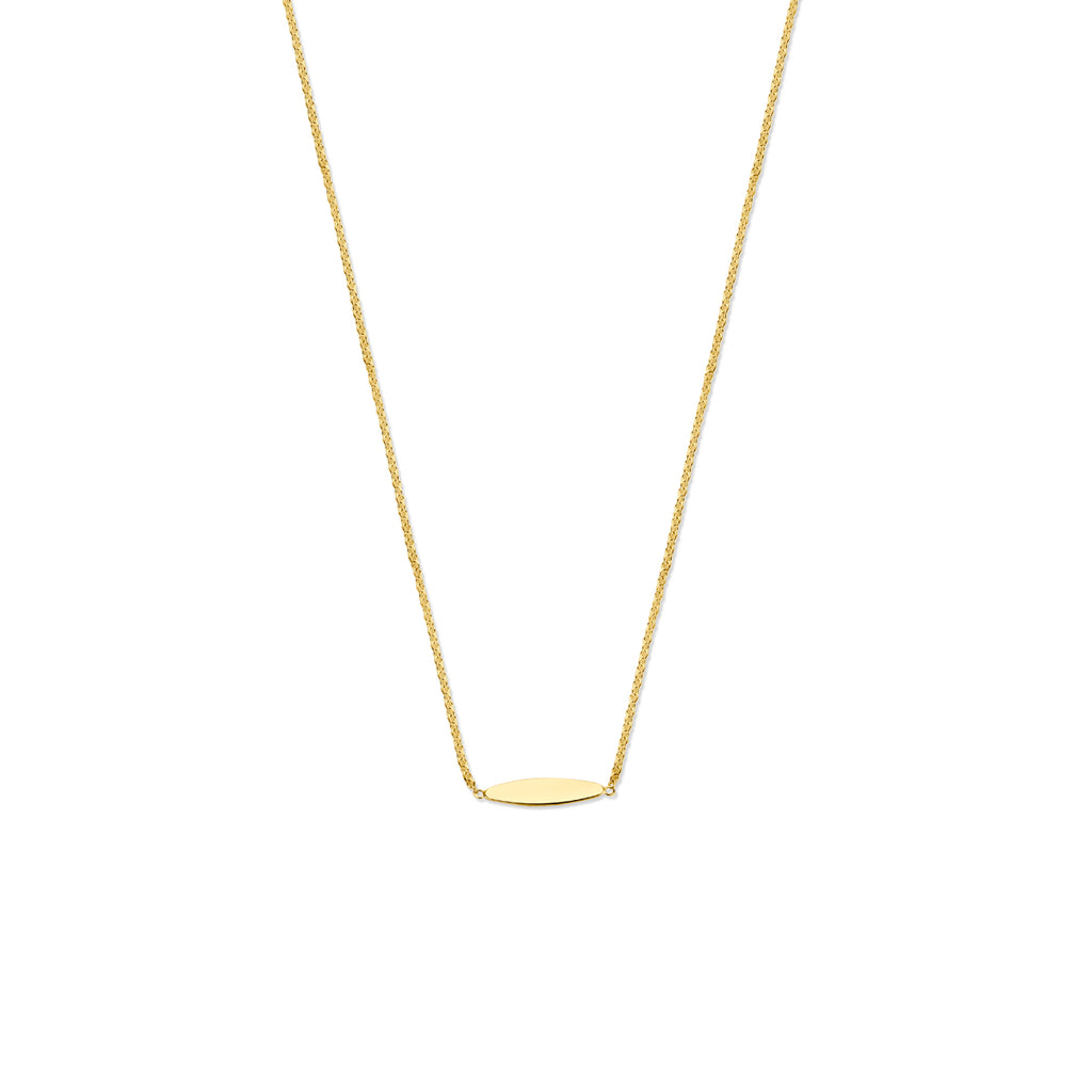 9k collier 41 - 43 - 45 cm 9K geel