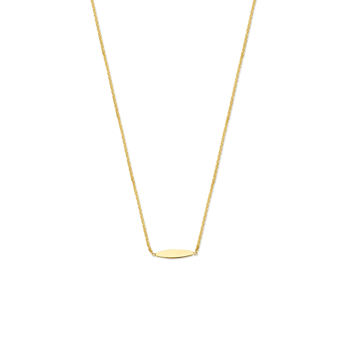 9k collier 41 - 43 - 45 cm 9K geel