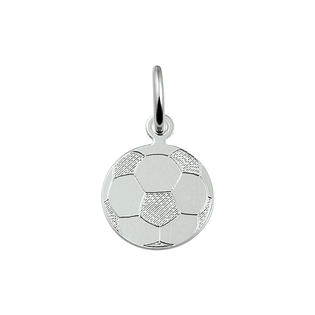 Anhänger Fußball silber weiß